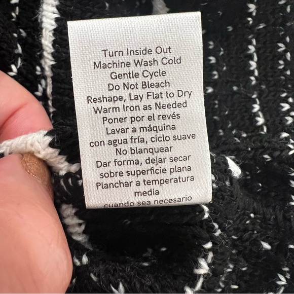 Venus Black & White Sweater Dress with Collar Women’s Sz M - Picture 5 of 8